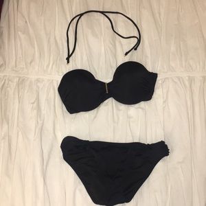 Victoria’s Secret Black Strapless Bikini